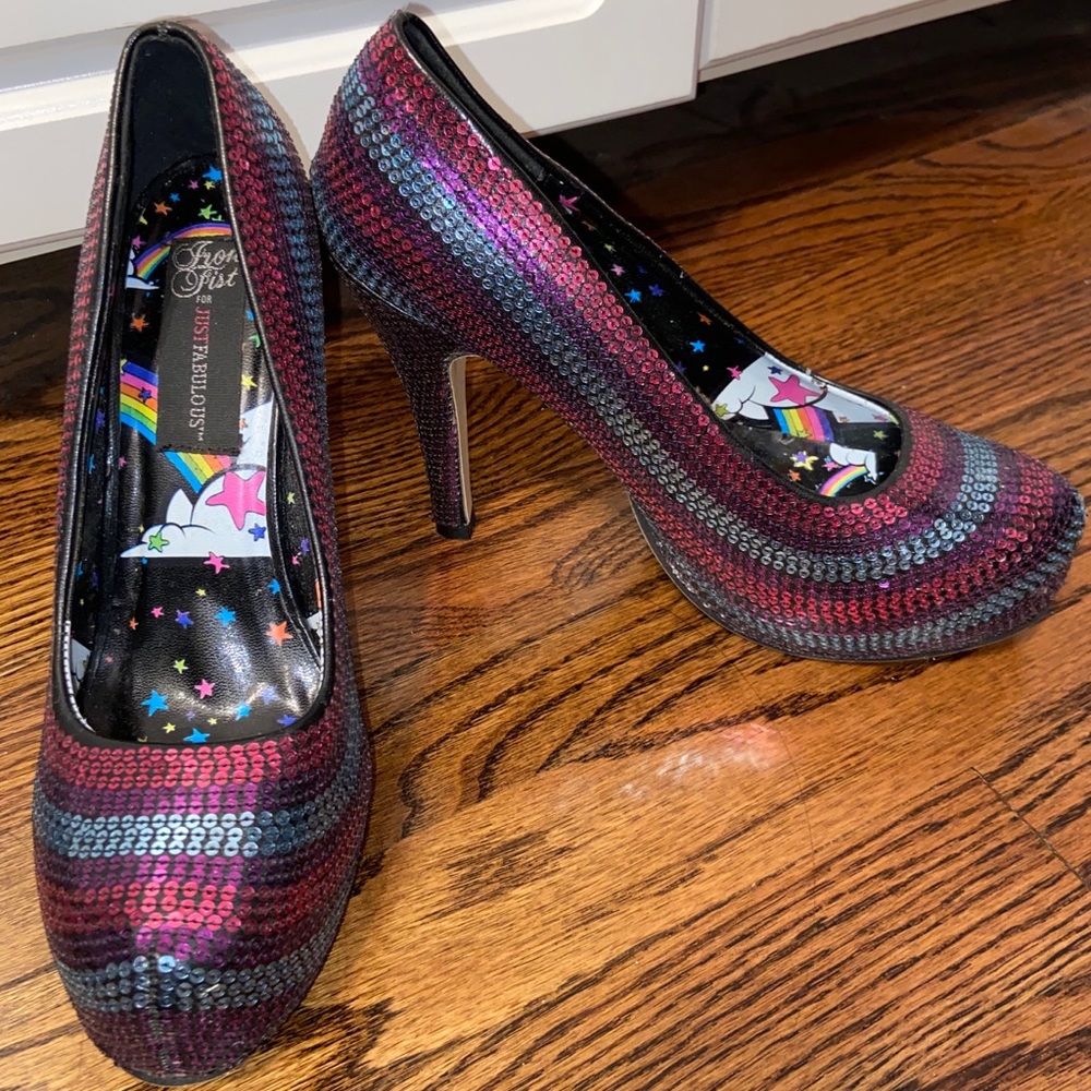 Multi-Glitter Heels